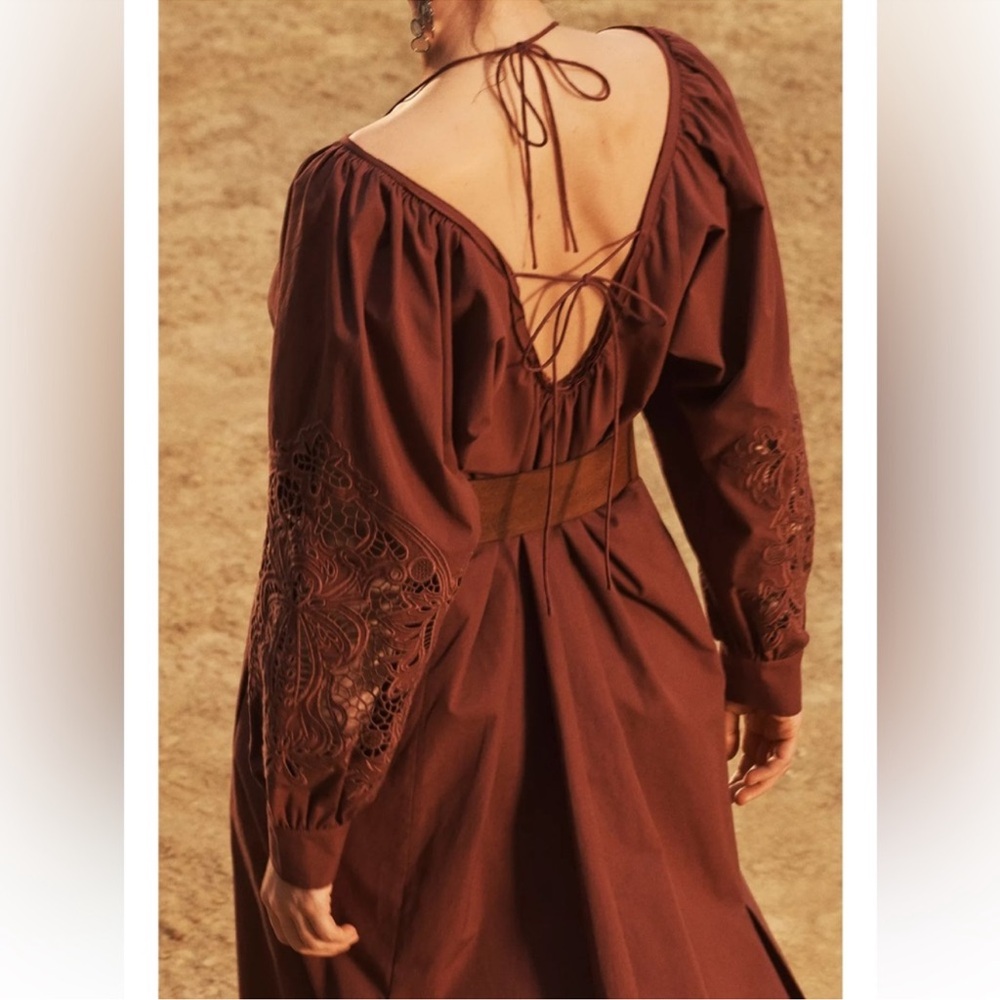 NWOT ZARA LIMITED EDITION EMBROIDERED POPLIN DRESS SZ  XS - Picture 6 of 15